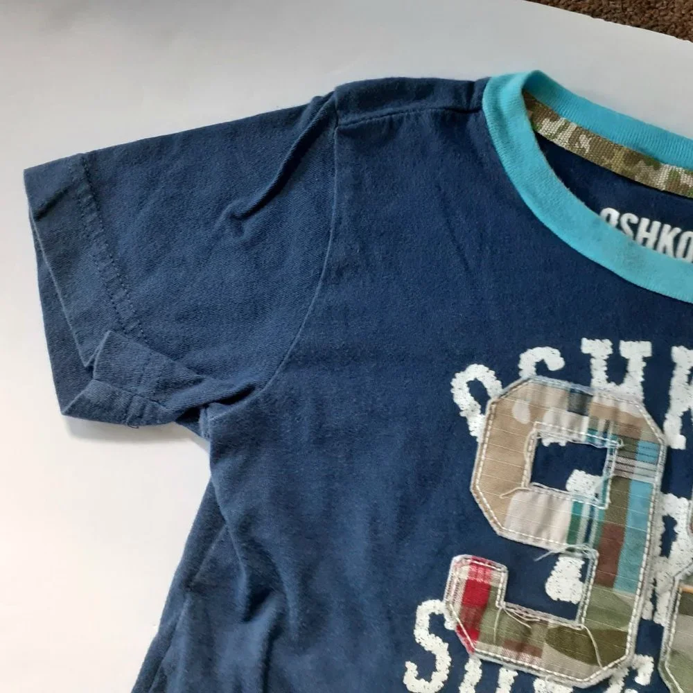 Oshkosh Boys T-Shirt Navy Surf Short Sleeve 4T